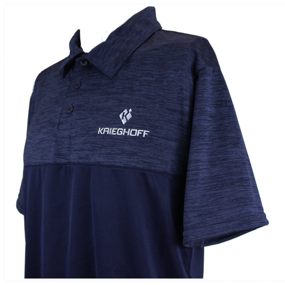 Tonal Performance Polo Shirt, Navy Blue